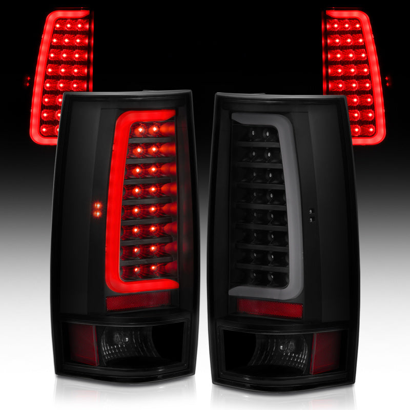 ANZO 311322 2007-2014 Chevy Tahoe LED Taillight Plank Style Black w/Smoke Lens