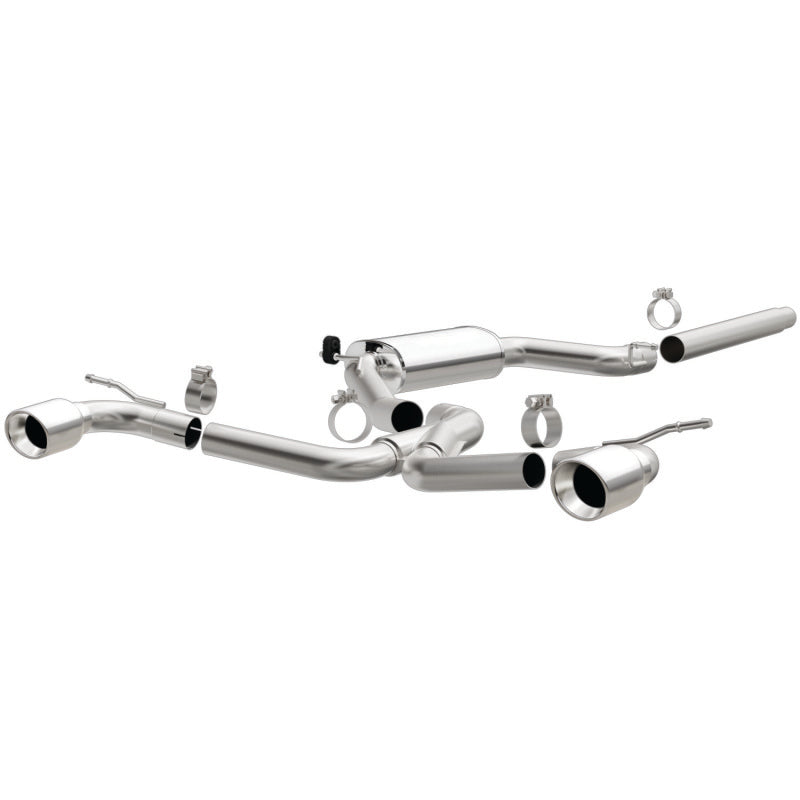 Magnaflow 15357 MagnaFlow SYS C/B Dual Split Rear Exit 4in Polished Tips 2015 VW GTI 2.0L Turbo