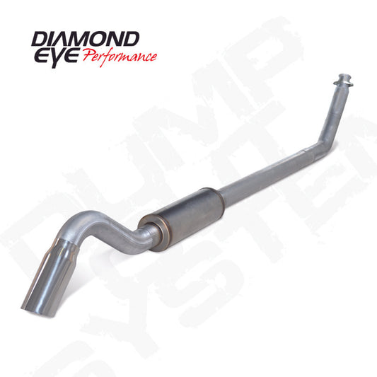 Diamond Eye Performance K4212A-TDRP Diamond Eye 4in AL TURBO BACK SGL DUMP OUT 94-02 DODGE NO MFLR INCLUDING TIP