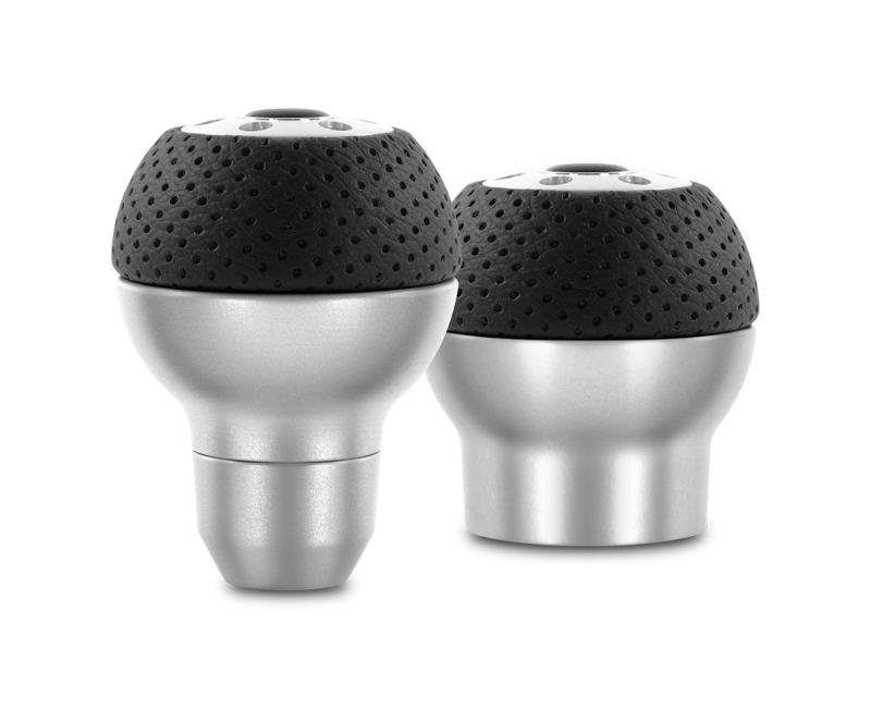MOMO ALUAIR Momo Race Shift Knob - Aluminum, Black Airleather Insert