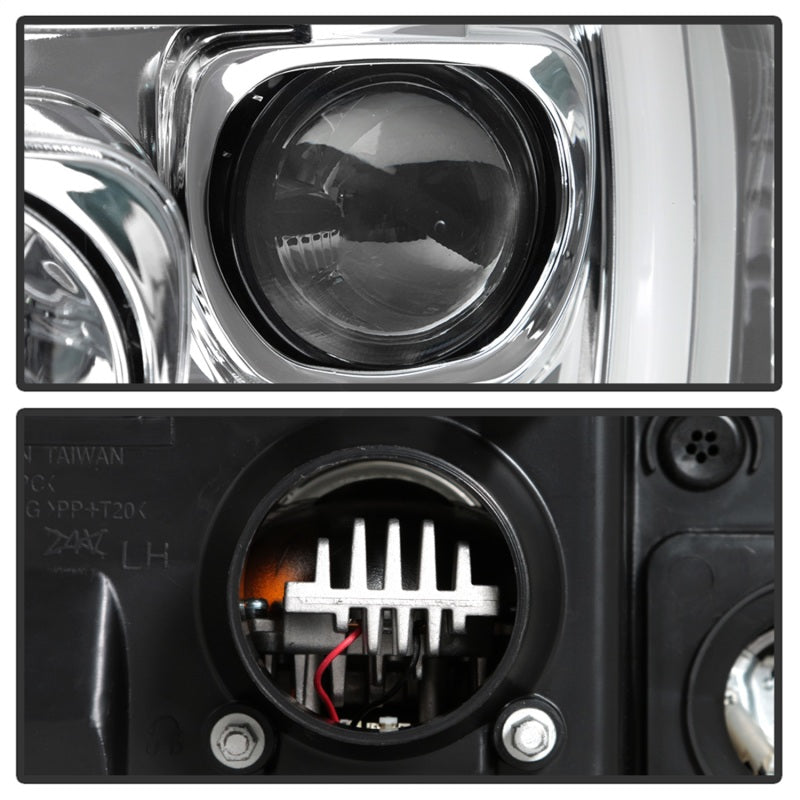 SPYDER 5087904 Spyder Platinum Ford F250/350/450 05-07 High-Power LED Module Proj. Headlights-Chrome (PRO-YD-FS05V2