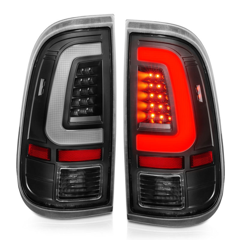 ANZO 311356 2008-2016 Ford F-250 LED Taillights Black Housing Clear Lens (Pair)
