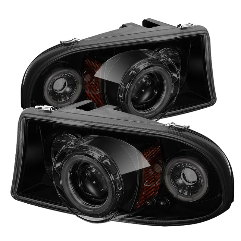 SPYDER 5009791 Spyder Dodge Dakota 97-04/Durango 98-03 1PC Projector Headlights LED Halo LED Chrm PRO-YD-DDAK97-C