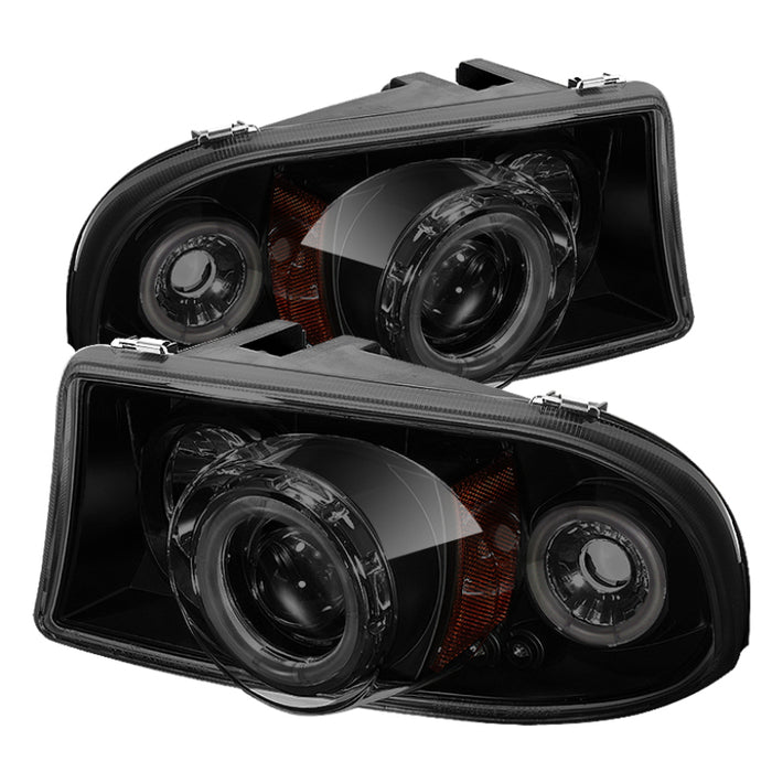 SPYDER 5009791 Spyder Dodge Dakota 97-04/Durango 98-03 1PC Projector Headlights LED Halo LED Chrm PRO-YD-DDAK97-C