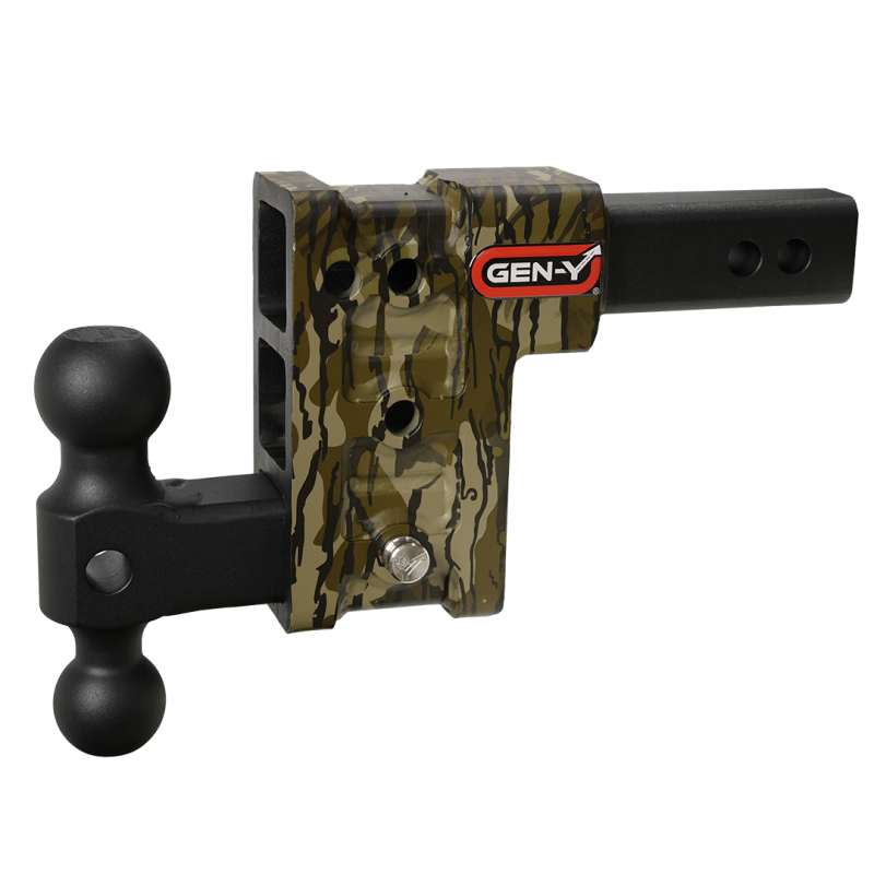 GEN-Y Hitch GH-513-MO Gen-Y Mega Duty 2in Shank 5in Drop 2K TW 16K Hitch w/GH-051 Dual-Ball - Mossy Oak