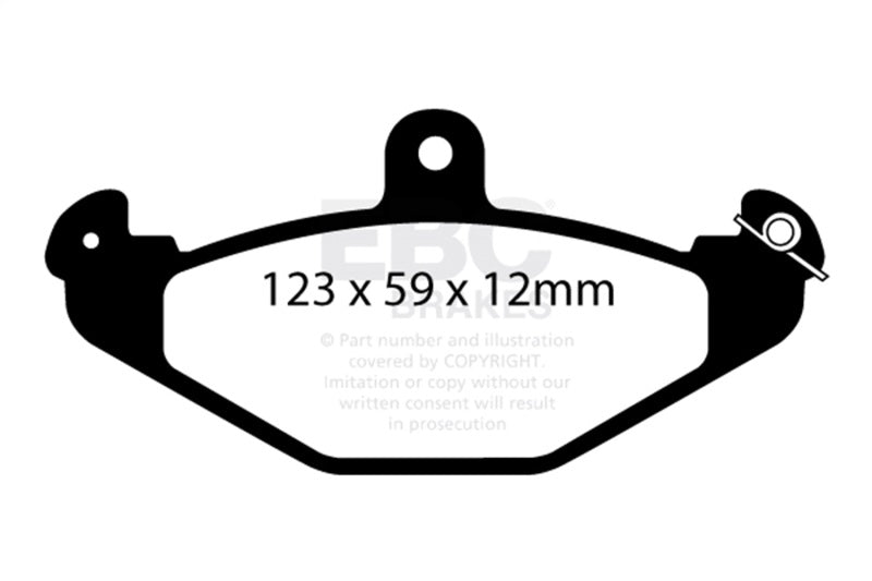 EBC DP4885/2R 08+ Lotus 2-Eleven 1.8 Supercharged Yellowstuff Rear Brake Pads