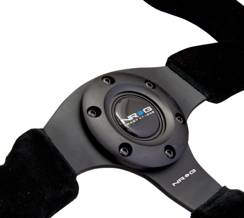 NRG RST-012S Reinforced Steering Wheel (320mm) Suede w/Black Stitch