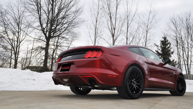 CORSA Performance 14346BLK Corsa 2015-2025 Ford Mustang GT 3.0in Inlet / 4.5in Outlet Black PVD Tip Kit (For Corsa ExhaustOnly)