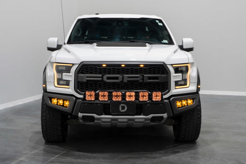 Diode Dynamics DD7337 17-20 Ford Raptor SS5 Grille CrossLink Lightbar Kit - Pro White Combo