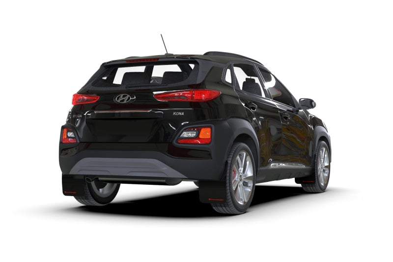 Rally Armor MF63-UR-BLK/GRY 18-23 Hyundai Kona Black UR Mud Flap w/Grey Logo