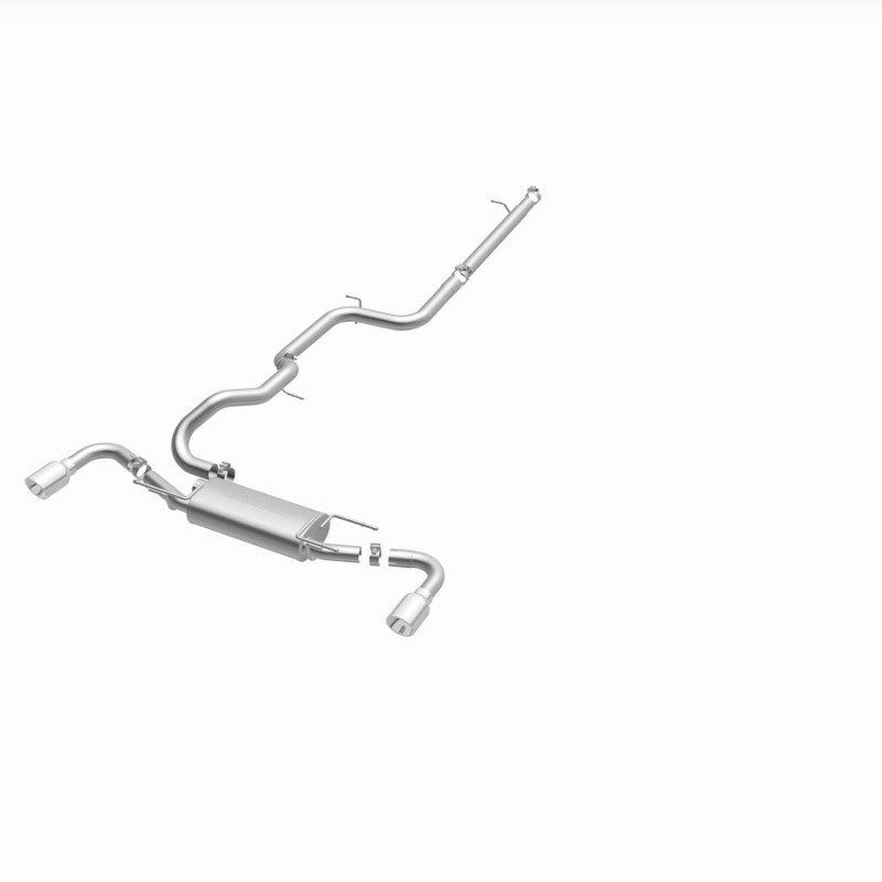 Magnaflow 15146 MagnaFlow 10-12 Mazda 3 L4 2.5L Hatchback Split Rear Exit Stainless Cat Back Performance Exhaust