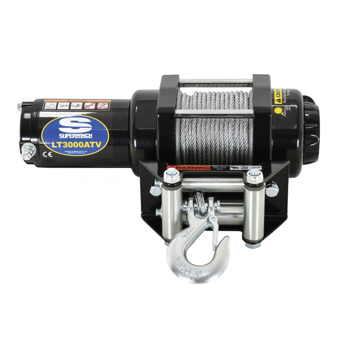 Superwinch 1130220 3000 LBS 12V DC 3/16in x 50ft Steel Rope LT3000 Winch