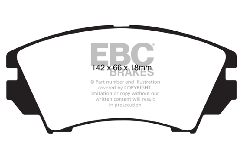 EBC DP32014C 10+ Buick Allure (Canada) 3.0 Redstuff Front Brake Pads