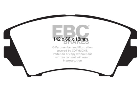 EBC DP32014C 10+ Buick Allure (Canada) 3.0 Redstuff Front Brake Pads