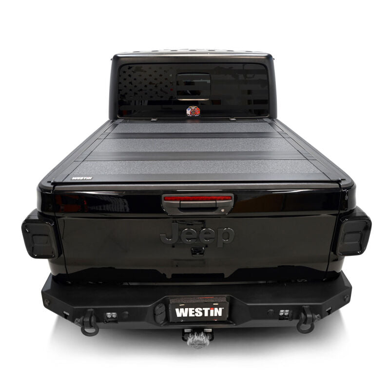 Westin 19-44165 20-22 Jeep Gladiator JT 4WD 5ft. Bed Hard Tri-Fold Tonneau Cover - Black
