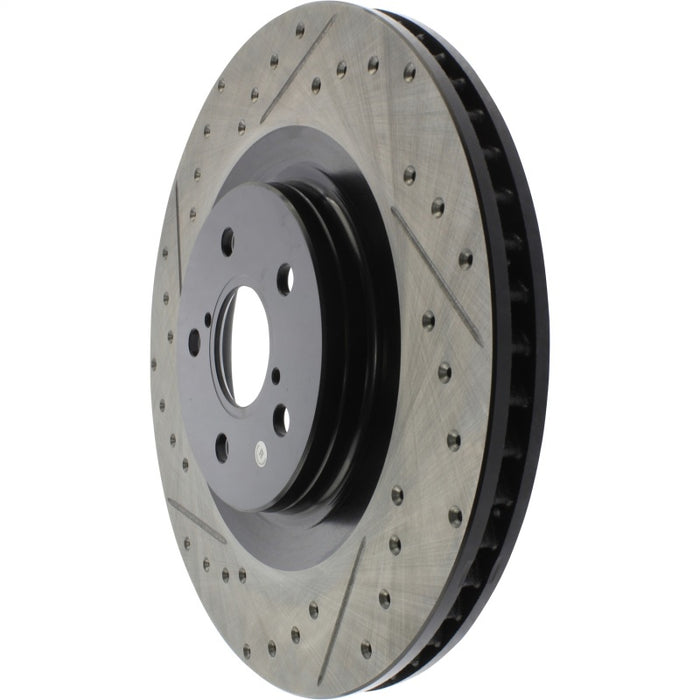 Stoptech 127.44205R StopTech 13-18 Lexus GS350 Slotted & Drilled Front Right Rotor