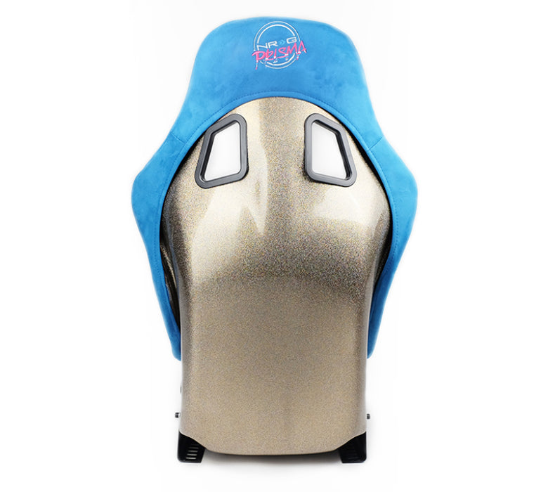 NRG FRP-303BL-ULTRA FRP Bucket Seat ULTRA Edition - Medium (Blue Alcantara/Pearlized Back)