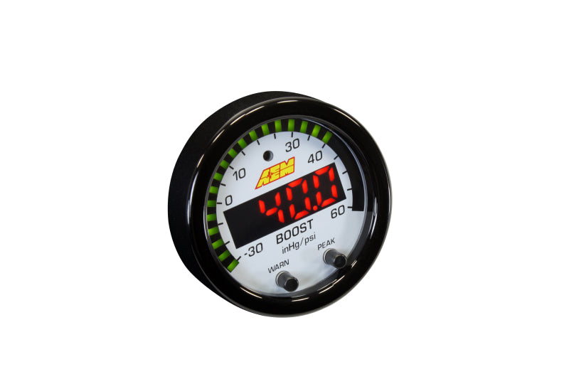 AEM 30-0308 X-Series Boost Pressure -30inHg 60psi Gauge Kit