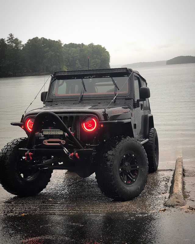 ORACLE Lighting 5769-334 Oracle 7in High Powered LED Headlights - Black Bezel - ColorSHIFT No Controller