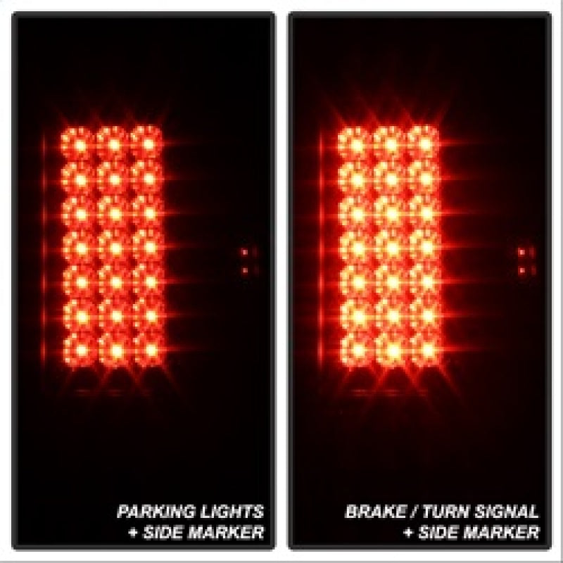 SPYDER 5078179 Spyder Ford F150 side 97-03/F250 Super Duty 99-07 LED Tail Lights Blk Smke ALT-YD-FF15097-LED-BSM