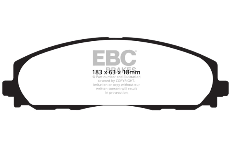 EBC DP41888R 12+ Chrysler Town & Country 3.6 Yellowstuff Front Brake Pads