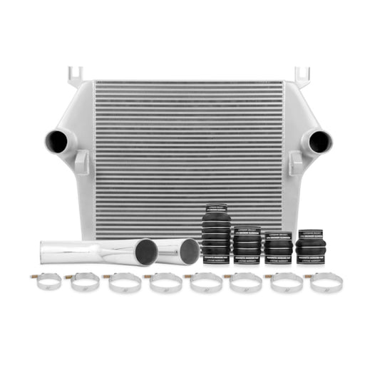 Mishimoto MMINT-RAM-03KSL 03-07 Dodge 5.9L Cummins Intercooler Kit w/ Pipes (Silver)