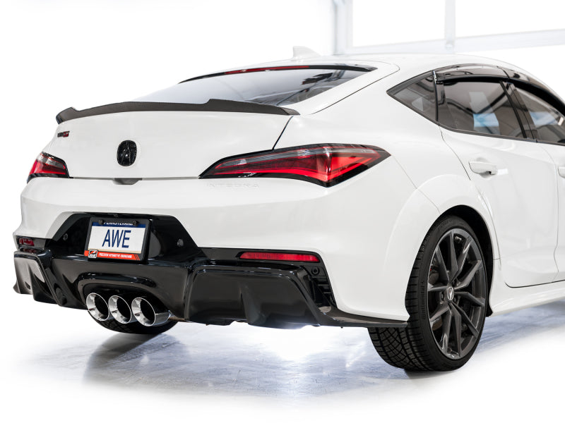 AWE Tuning 3015-52335 2024 Acura Integra Type S DE5 FWD Touring Edition Exhaust w/ Triple Chrome Silver Tips