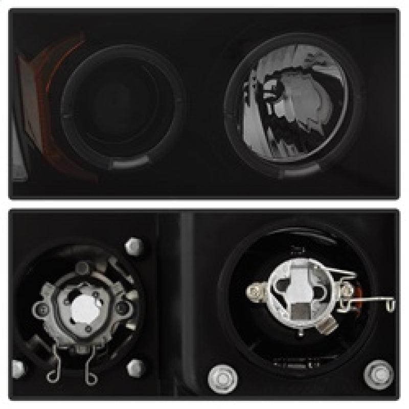 SPYDER 5078384 Spyder Dodge RAM 1500 02-05 03-05 Projector Headlights LED Halo LED Blk Smke PRO-YD-DR02-HL-BSM