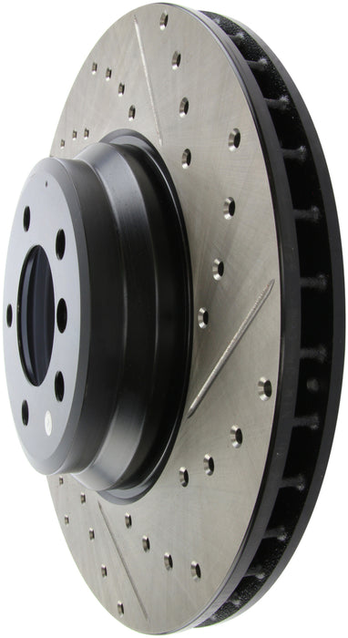 Stoptech 127.34093L StopTech 07-09 BMW 335 (E90/E92/E93) Slotted & Drilled Left Front Rotor