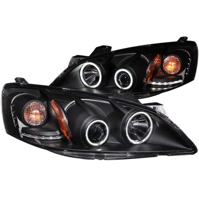 ANZO 121371 2005-2010 Pontiac G6 Projector Headlights w/ Halo Black (CCFL)