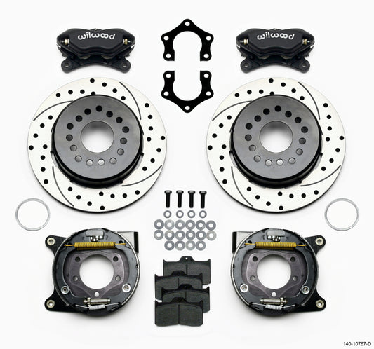 Wilwood WIL140-10767-D Rear Brake Kit Dynalite Mopar/Dana w/PB