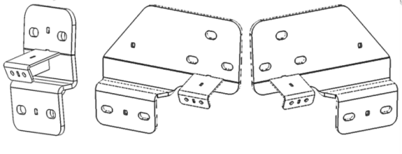 Go Rhino D64205TK 09-19 RAM 1500 Brackets for Dominator Extreme SideSteps