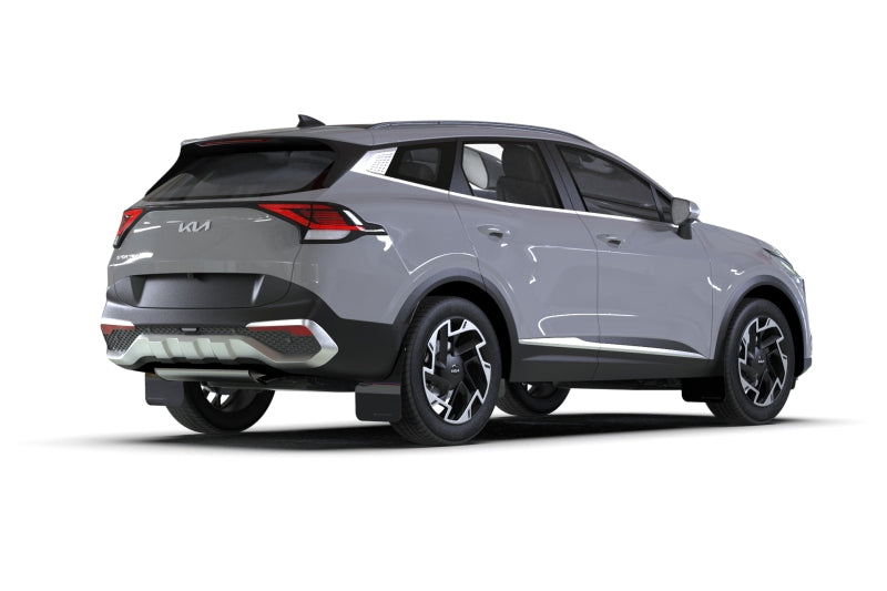 Rally Armor MF81-UR-BLK-MBK 23-25 Kia Sportage Black UR Mud Flap w/ Metallic Black Logo