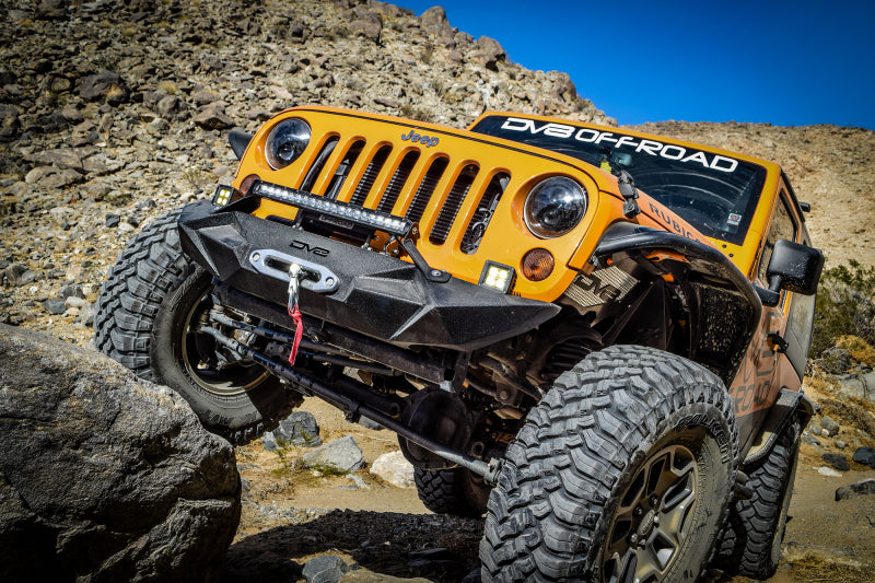 DV8 Offroad INFEND-01FB 07-18 Jeep Wrangler JK Front Aluminum Inner Fender - Black