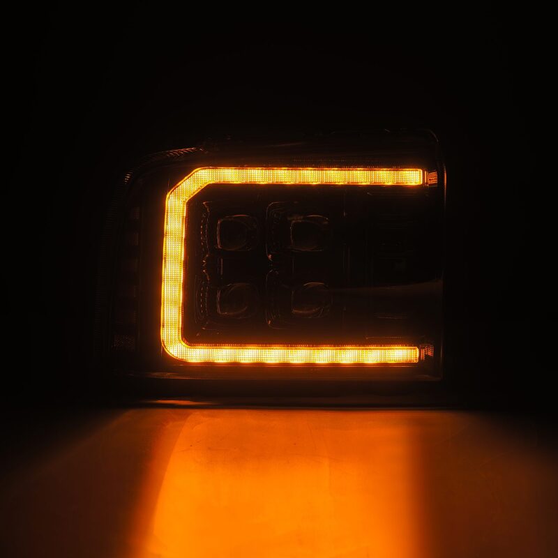 AlphaRex 880318 05-07 Ford Super Duty/Excursion NOVA-Series LED Projector Headlights Alpha-Blk w/Activ Ligh