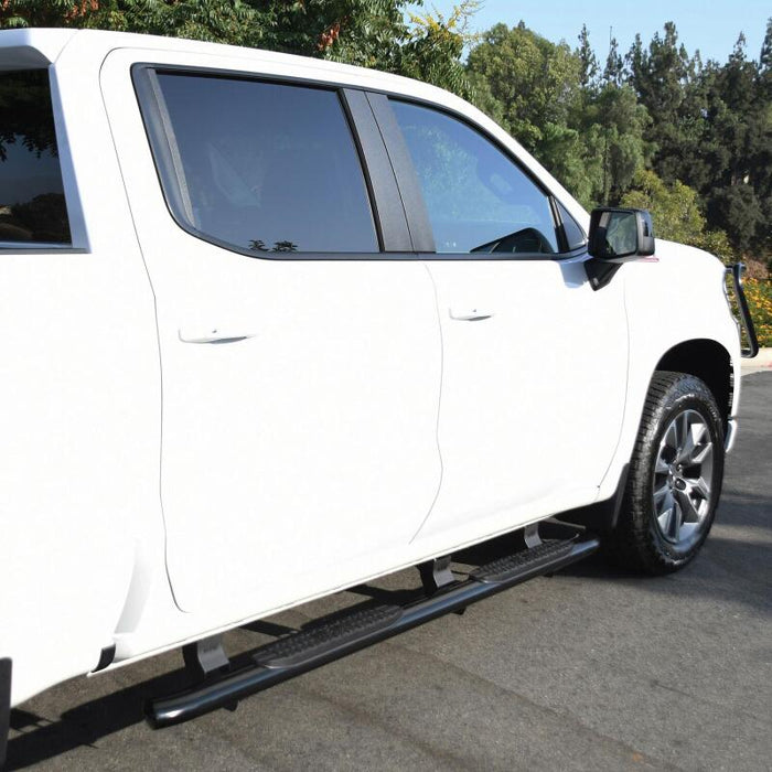 Westin 21-24135 2019-2026 Chevy Silverado/Sierra 1500 Crew Cab Non LD PRO TRAXX 4 Oval Nerf Step Bars - Black