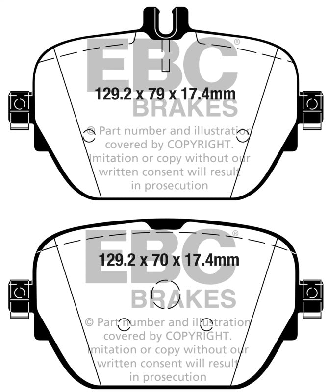 EBC DP42314R 2019+ Mercedes-Benz CLS53 AMG (C257) 3.0L Turbo Yellowstuff Rear Brake Pads
