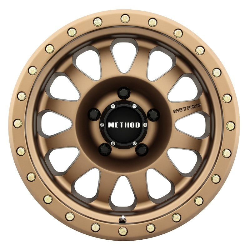 Method Wheels MR30458012924N Method MR304 Double Standard 15x8 -24mm Offset 5x4.5 83mm CB Method Bronze Wheel