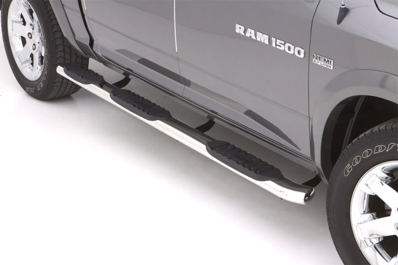 LUND 24497043 Lund 09-17 Dodge RAM 1500 Crew Cab (5.5ft. Bed) 5in. Oval WTW SS Nerf Bars - Polished