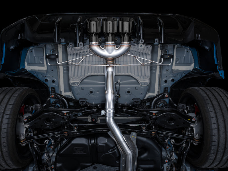 AWE Tuning 3020-53287 2023 Honda Civic Type R FL5 Track Edition Exhaust w/ Triple Diamond Black Tips