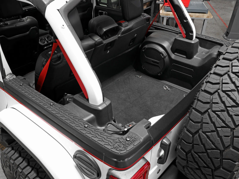 aFe 79-25001 18-22 Jeep Wrangler JL (4-Door Models w/ 3-Piece Hard-Top Only) Terra Guard Tub Rail Covers