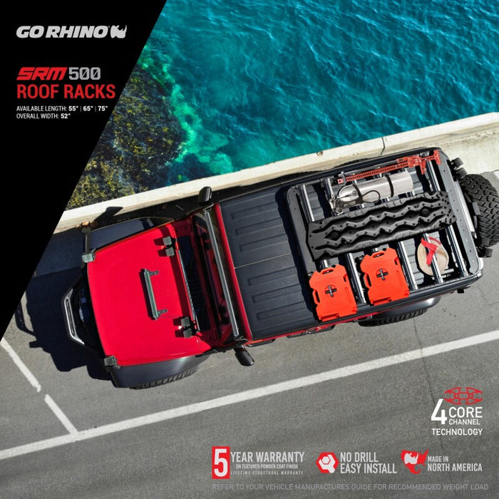 Go Rhino 5935075T SRM 500 Roof Rack - 75in