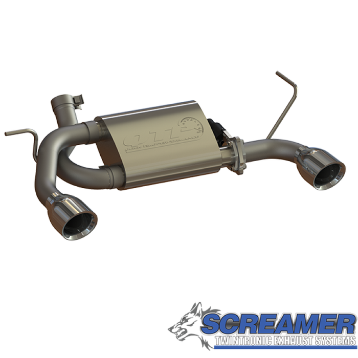 QTP 425007 2007-2018 Jeep Wrangler JK Screamer Axle Back