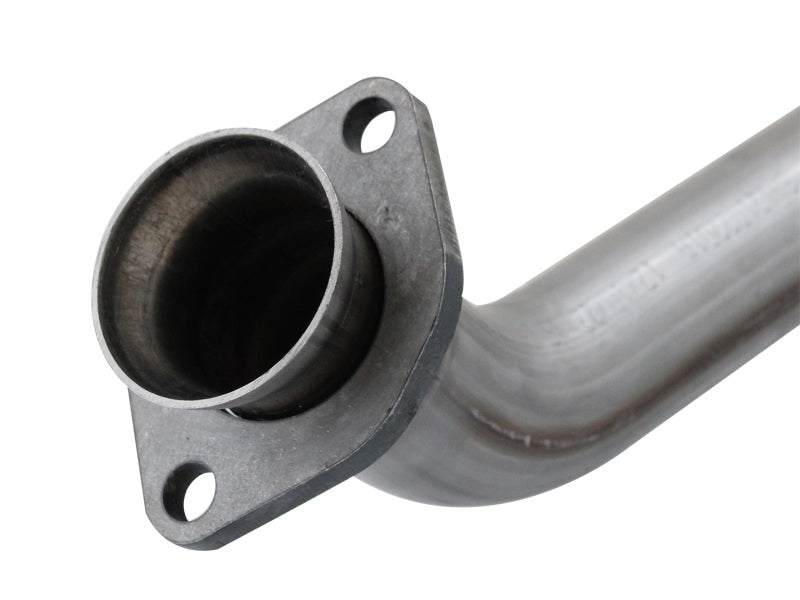 aFe 48-46208 Power Twisted Steel Y-Pipe Stainless Steel 2.5in 12-14 Jeep Wrangler V6 3.6L