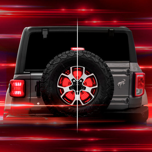 XKGLOW XK041019B XK Glow Bronco 5th Wheel Light w/ Brake, Running, Reverse and Turn Signal Lights