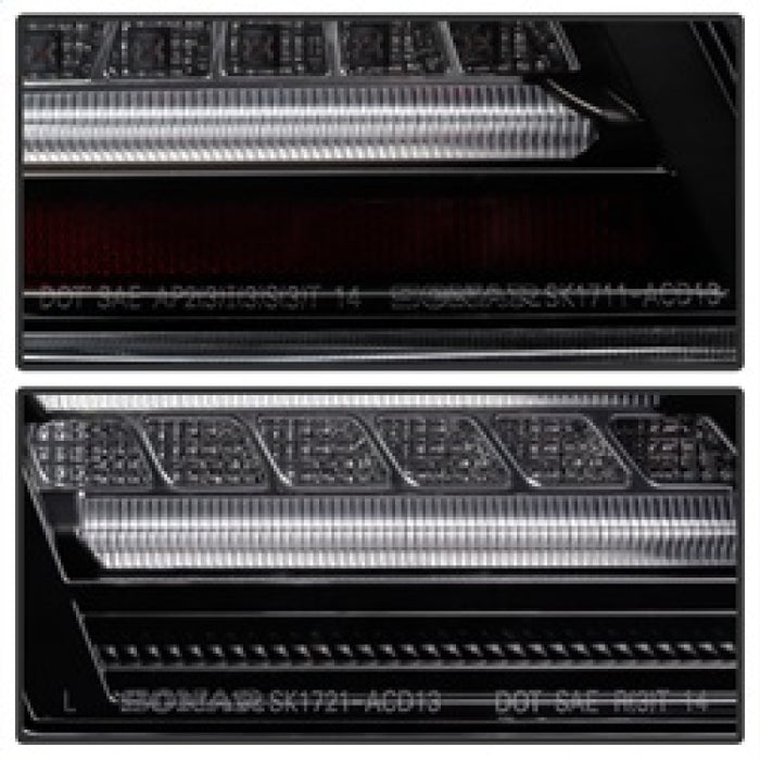 SPYDER 5082053 Spyder Honda Accord 2013-2015 4DR LED Tail Lights - Black ALT-YD-HA13LED-LED-BK