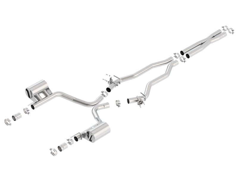 Borla 140672 15-16 Dodge Charger SRT 392 6.4L No Tip Single Split Rear Exit ATAK w/ Valves Exhaust