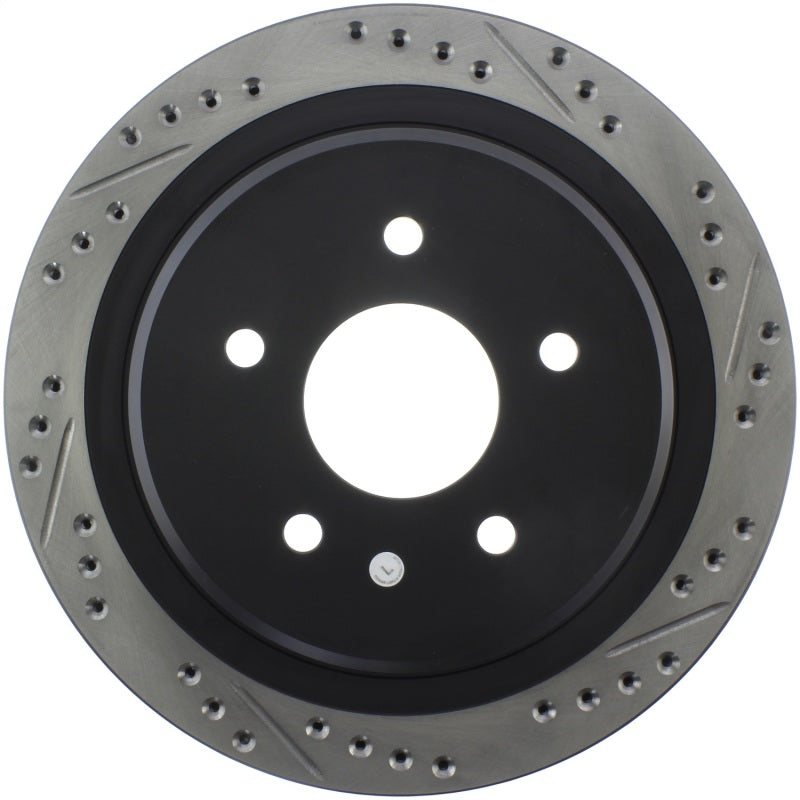 Stoptech 127.62061L StopTech 97-10 Chevy Corvette Slotted & Drilled Rear Left Rotor