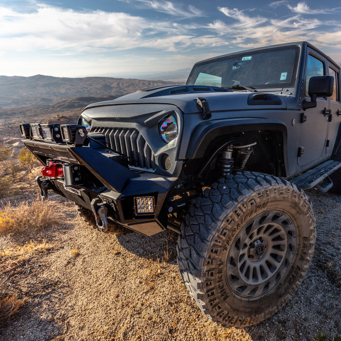 Go Rhino 230111T 07-20 Jeep Wrangler JL/JLU/JK/JKU/Gladiator JT Trailline Front Stubby Bumper