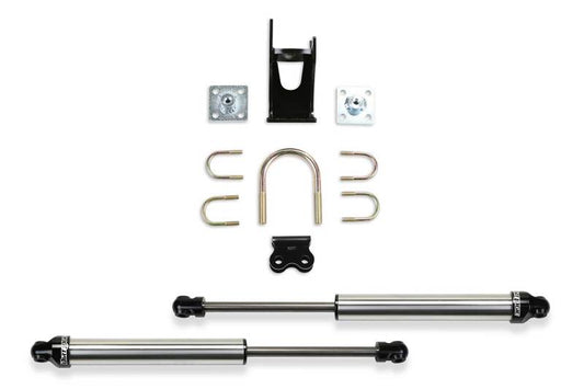 Fabtech FTS220512 05-21 Ford F250/350 4WD Dual Steering Stabilizer System (Opposing Style) w/DL 2.25 Shocks
